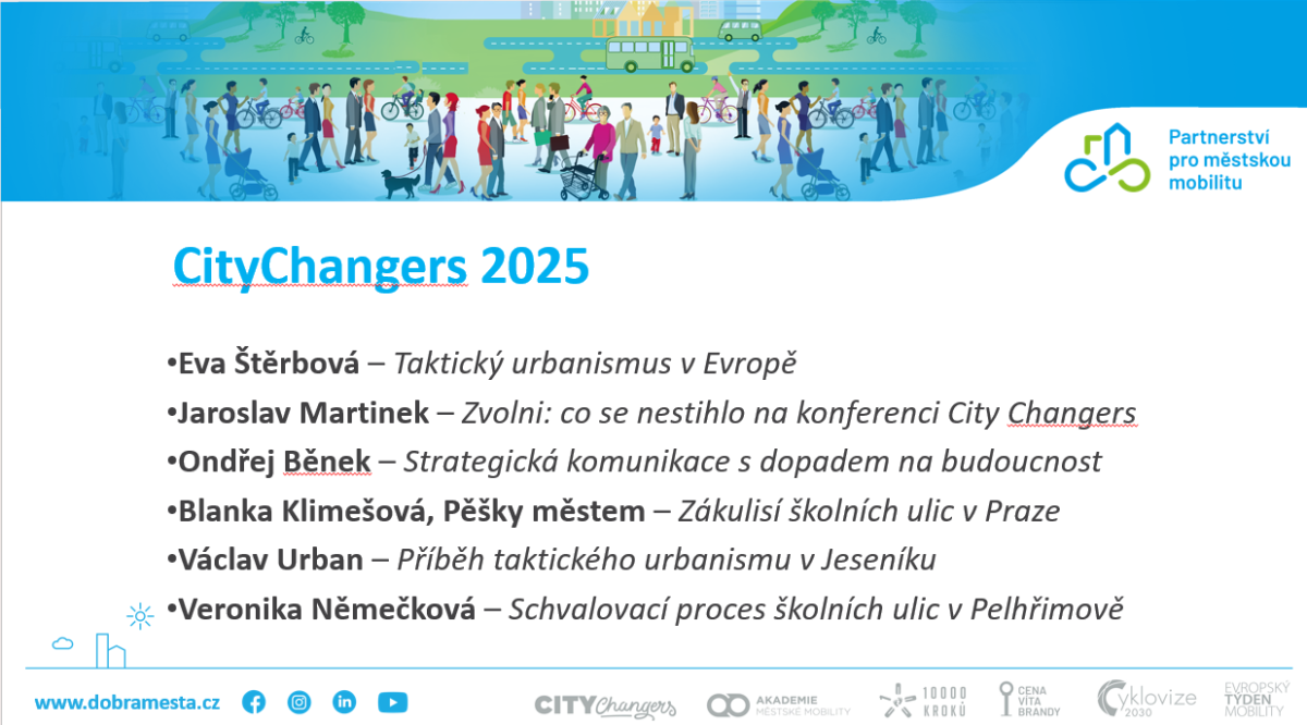 Webinář „Zvolni. Aneb ohlédnutí za konferencí City Changers 2025“
