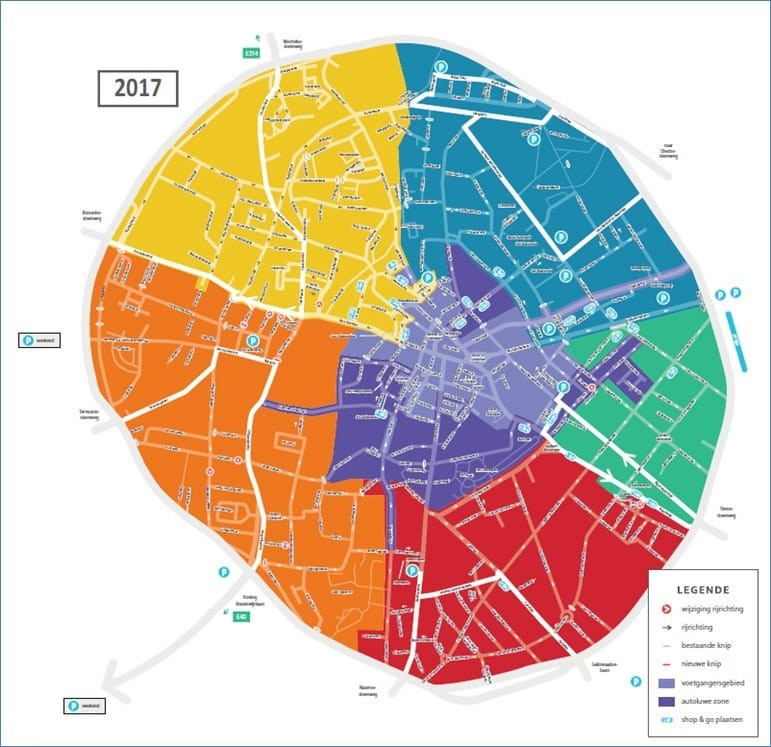 Cirkulační dopravní plán města Leuven (Belgie) – více cyklistů v ulicích města a snižení provozu automobilů