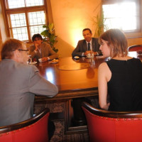 Přijetí reprezentantů dánské ambasády v Primátorském salonku jihlavské radnice, foto: Jitka VRTALOVÁ